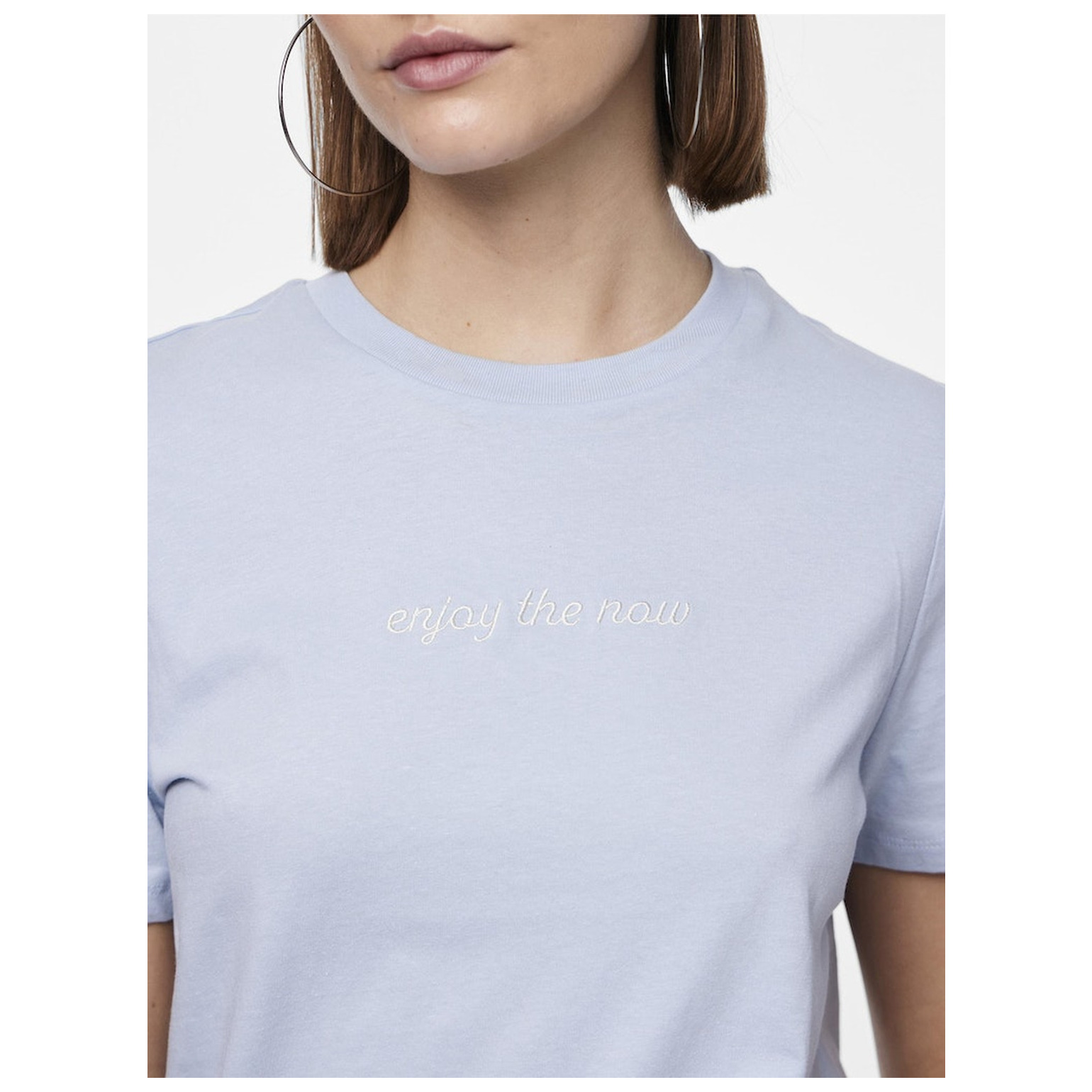 Pieces PCFRIA SS EMBRODERY TEE