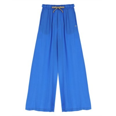 Pantalon femme Fluide Satin Cordon PLEASE