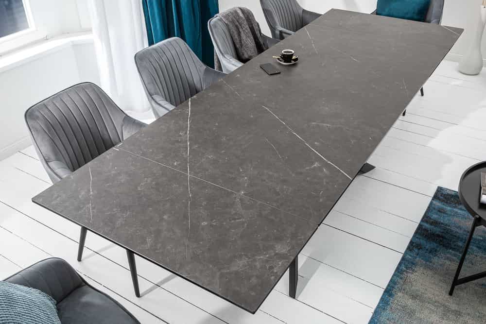 Ausziehbarer Esstisch EUPHORIA 180-220-260cm Graphit Keramik made in Italy