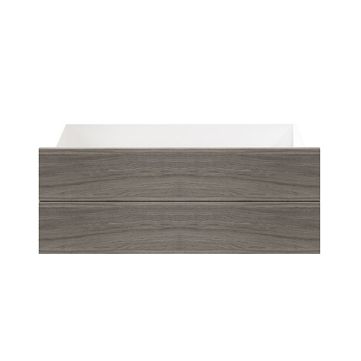 Lot de 2 tiroirs effet chêne grisé GoodHome Atomia H. 18,5 x L. 99,7 x P. 50 cm