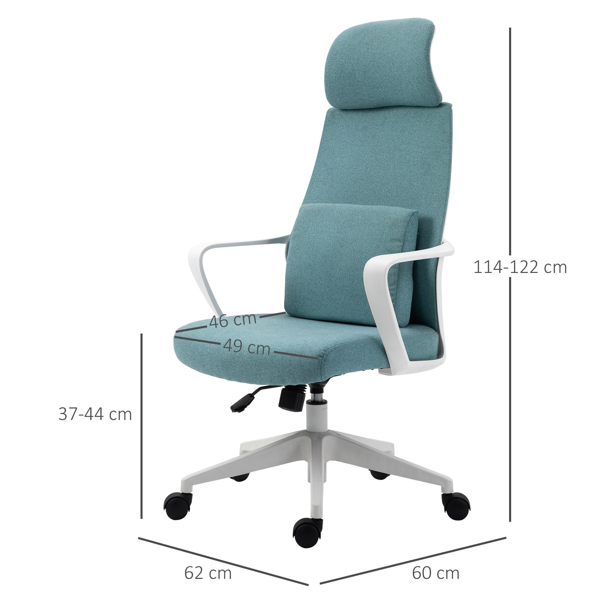 Vinsetto Bürostuhl mit Massagefunktion 62 x 60 x (113-123) cm (BxTxH)