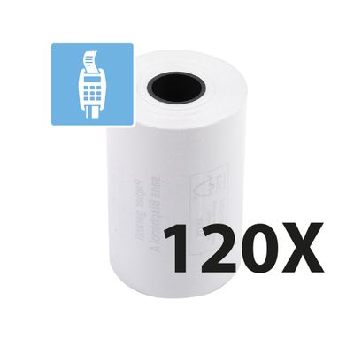 Exacompta - 6 Boîtes de 20 Bobines thermiques - rouleaux TPE - 57 x 40 x 12 mm - sans Bisphénol A