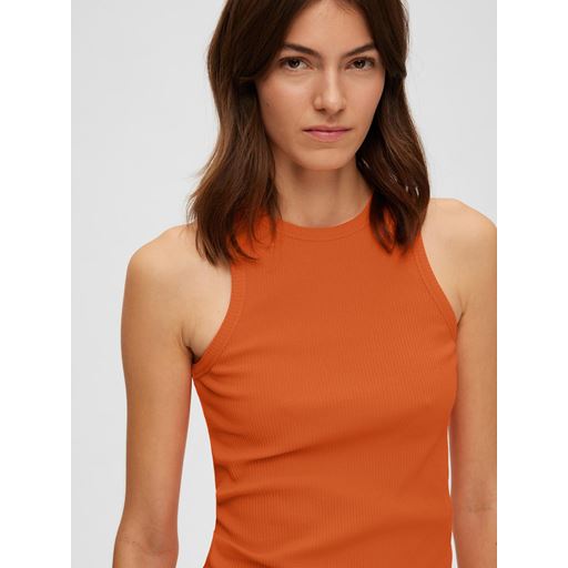 Selected Femme Fanna Tank Top, Orangeade, XS
