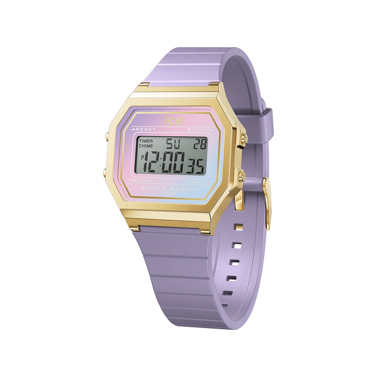 Montre ICE WATCH Ice digit retro femme bracelet silicone violet