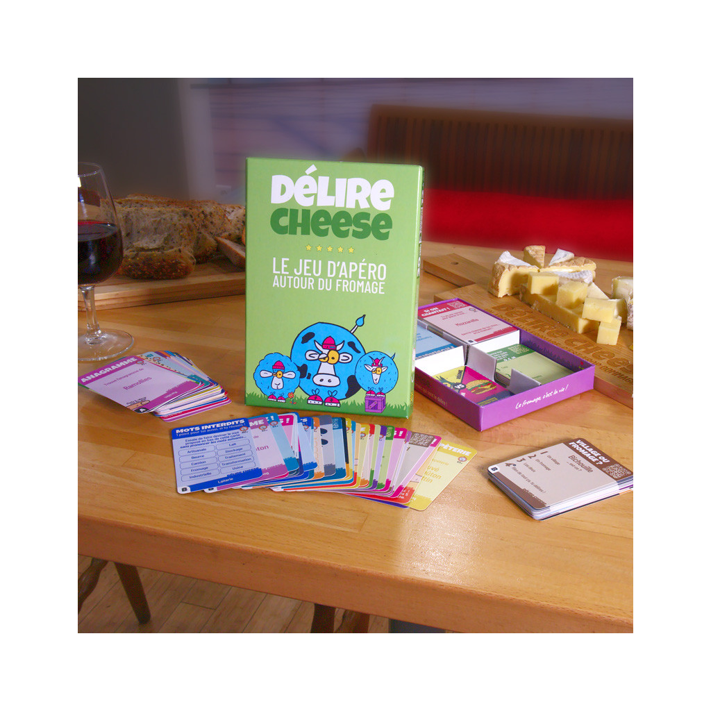 Délire Cheese, le jeu d'apéro autour du fromage