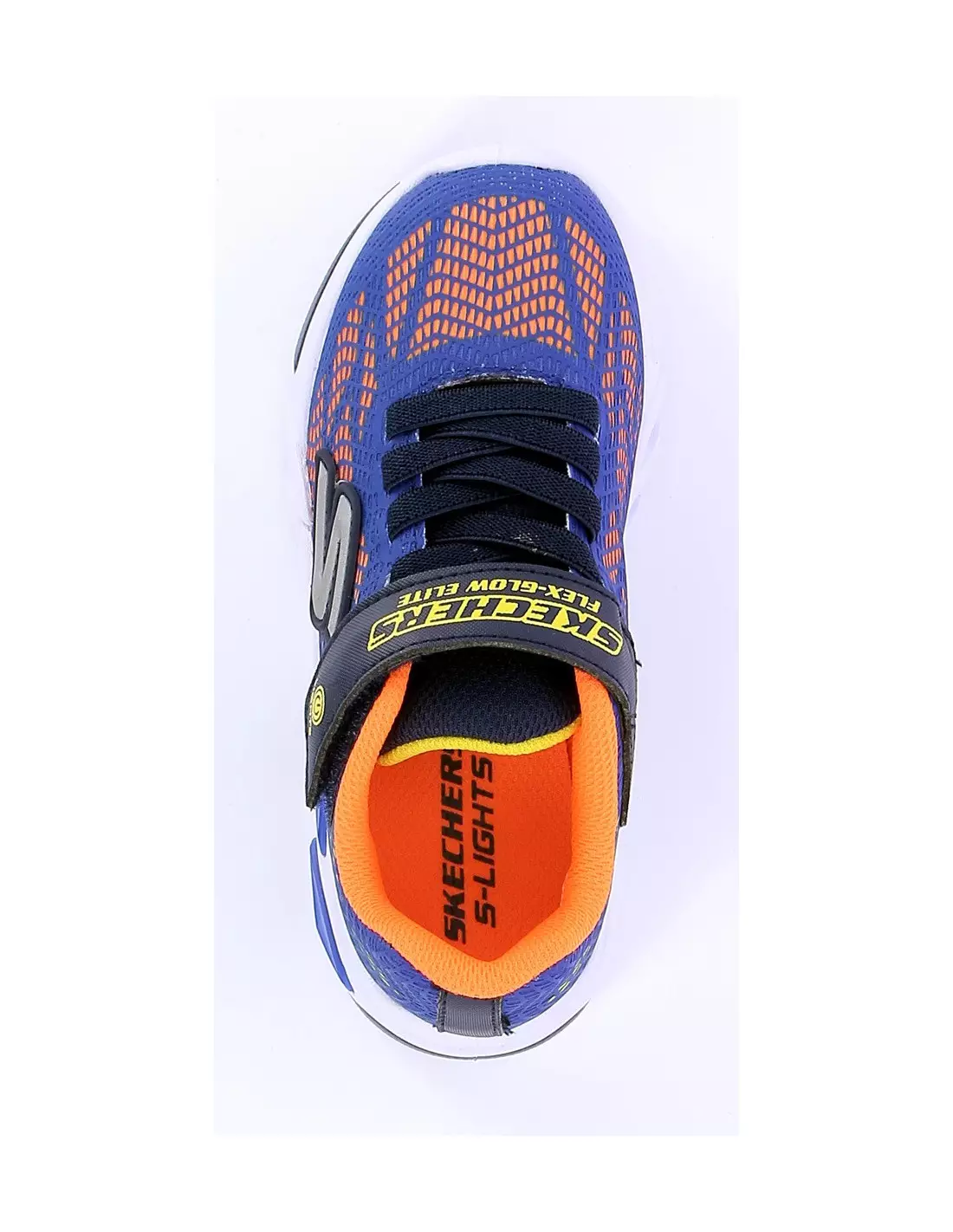 SKECHERS FLEX - GLOW ELITE - Baskets ROALSYNTHETIC/ORANGE&YELLOWTRIM