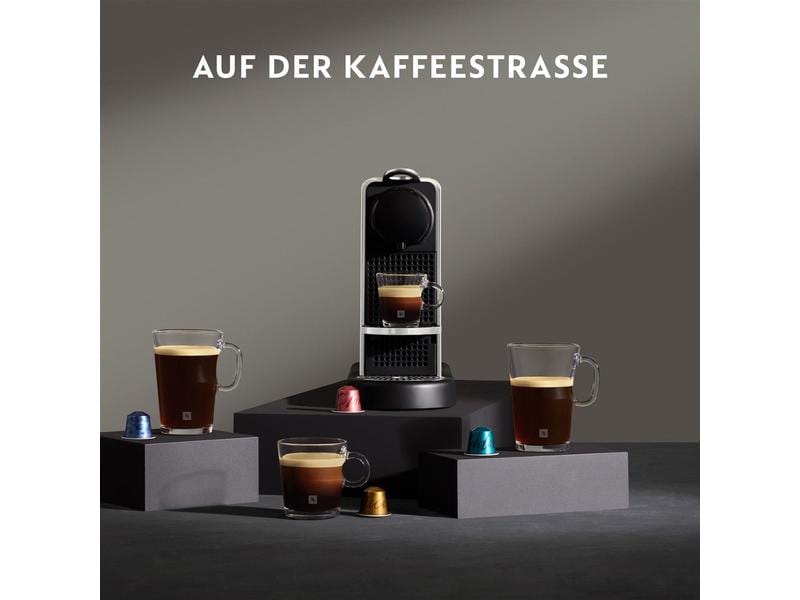 Krups Kaffeemaschine Nespresso CitiZ Platinum Edelstahl/Sch Elegante Nespressomaschine