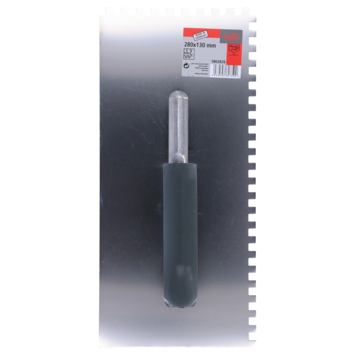 Suki plakspaan rvs hout handvat tand 6mm