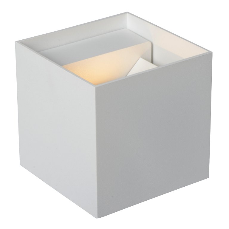Lucide Axi wandlamp LED vierkant badkamer IP54 zwart