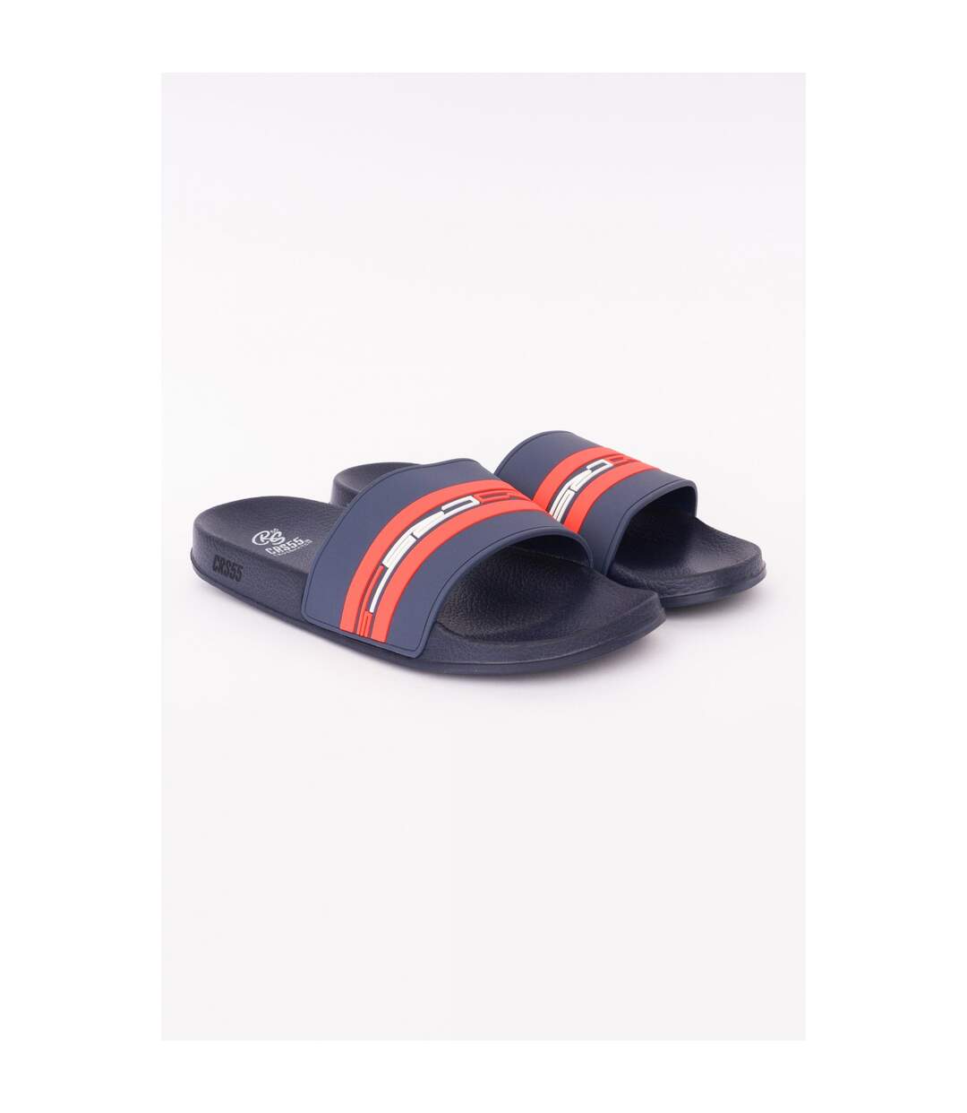 Crosshatch - Claquettes MENTELLA - Homme (Bleu marine / Rouge) - UTBG1077