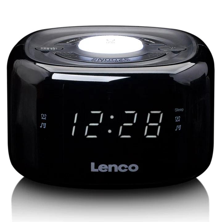 Lenco CR-12BK Klokradio + nachtlamp Zwart