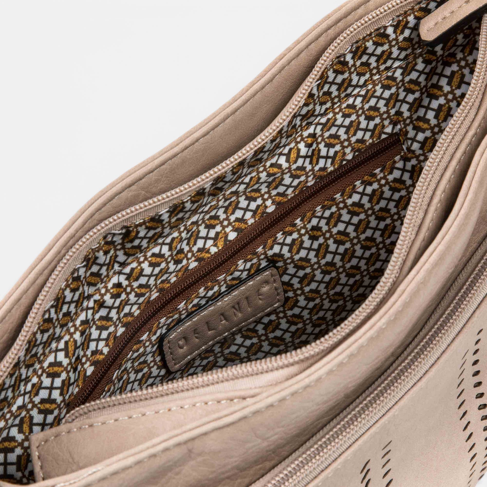 Sac bandoulière taupe