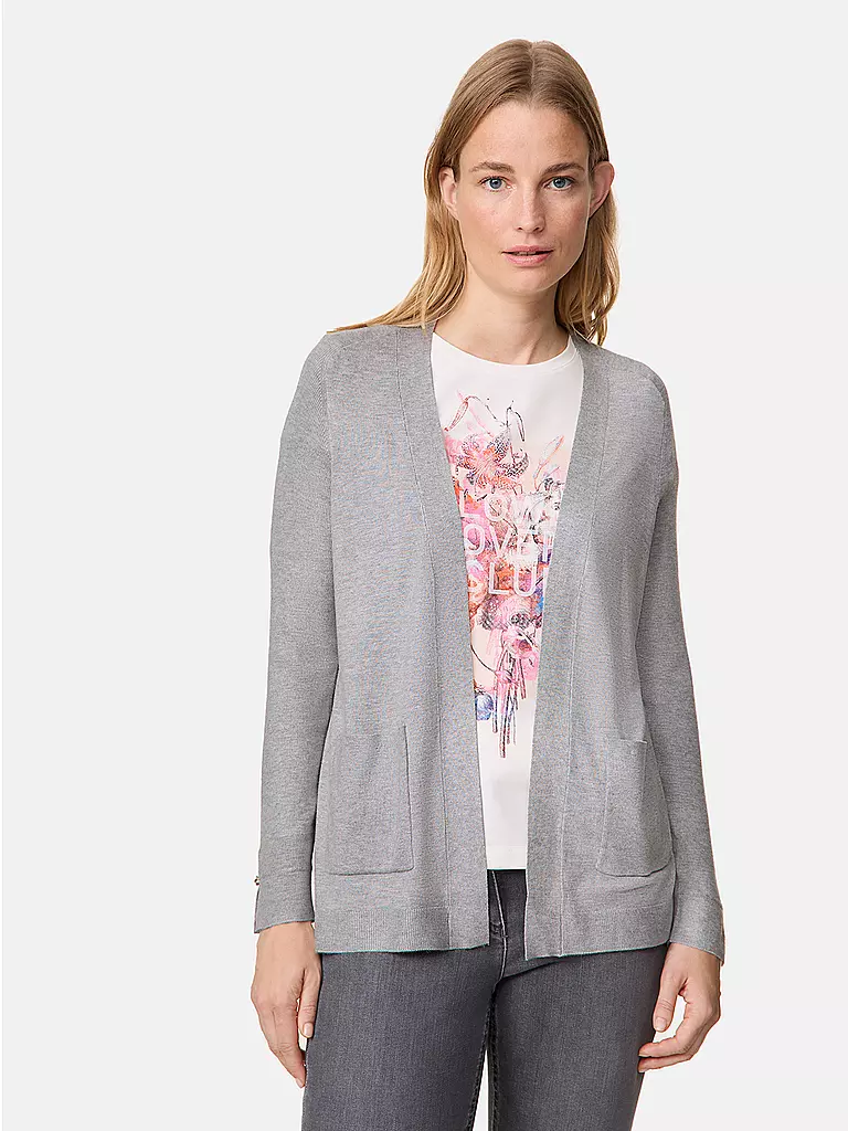 GERRY WEBER Strickjacke silber