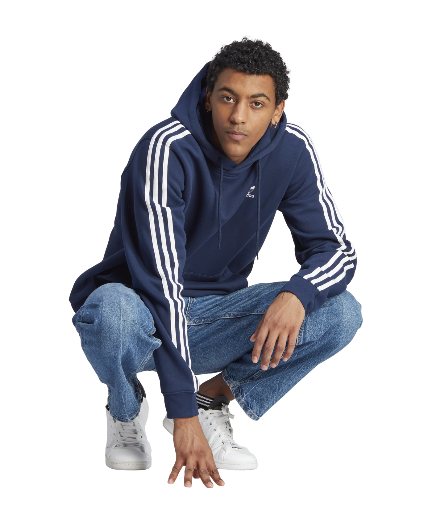 adidas Originals 3S Hoody Blau