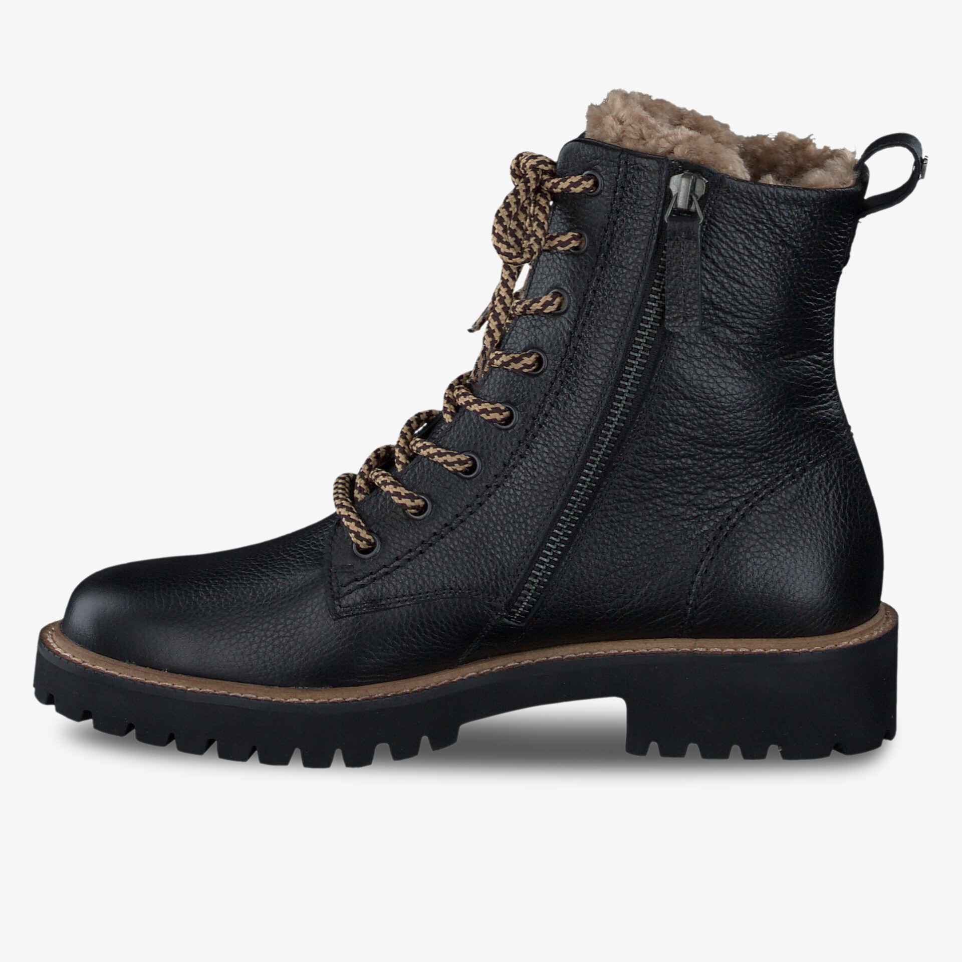 paul green Damen Schnürstiefeletten schwarz