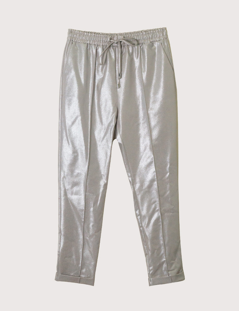 IMPERIAL PANTALON FEMME COULEUR ARGENTÉE