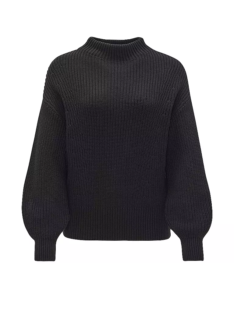 OPUS Rollkragenpullover PUFAMO schwarz