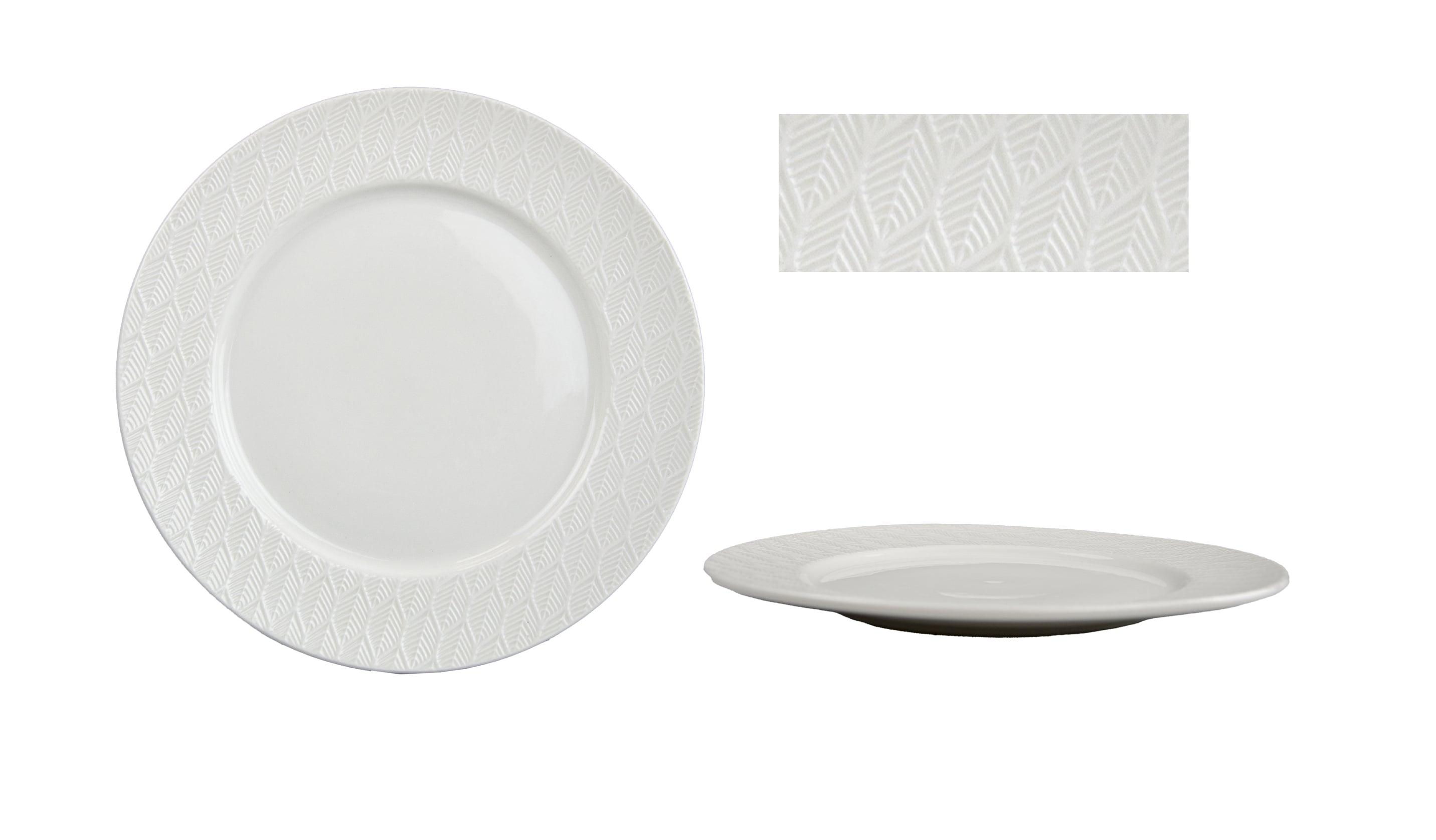 ASSIETTE DESSERT LEAF PORCELAINE 20.5CM