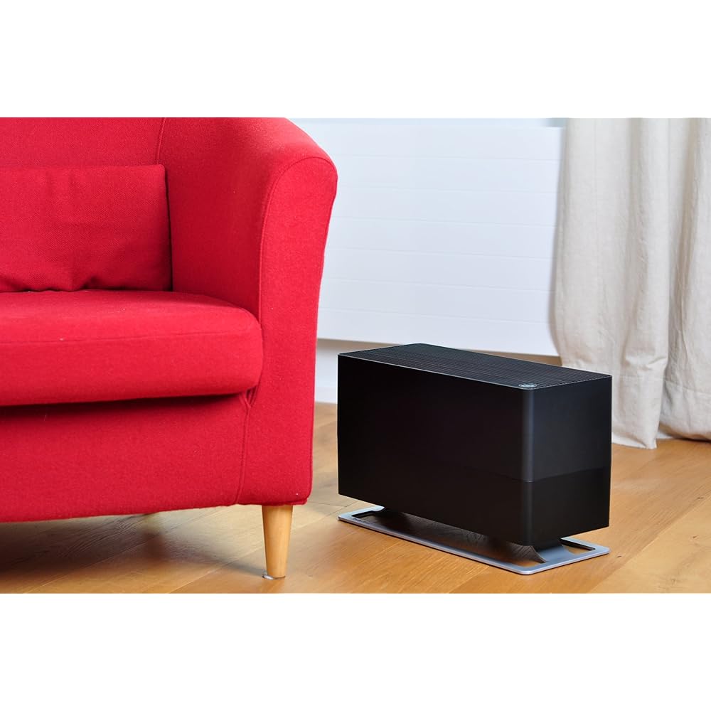 Humidificateur d'air Oskar big de Stadler Form, humidificateur à économie d'énergie pour des pièces jusqu'à 100 m², humidificateur avec arrêt automatique, LEDs à intensité variable, noir : Cuisine et Maison