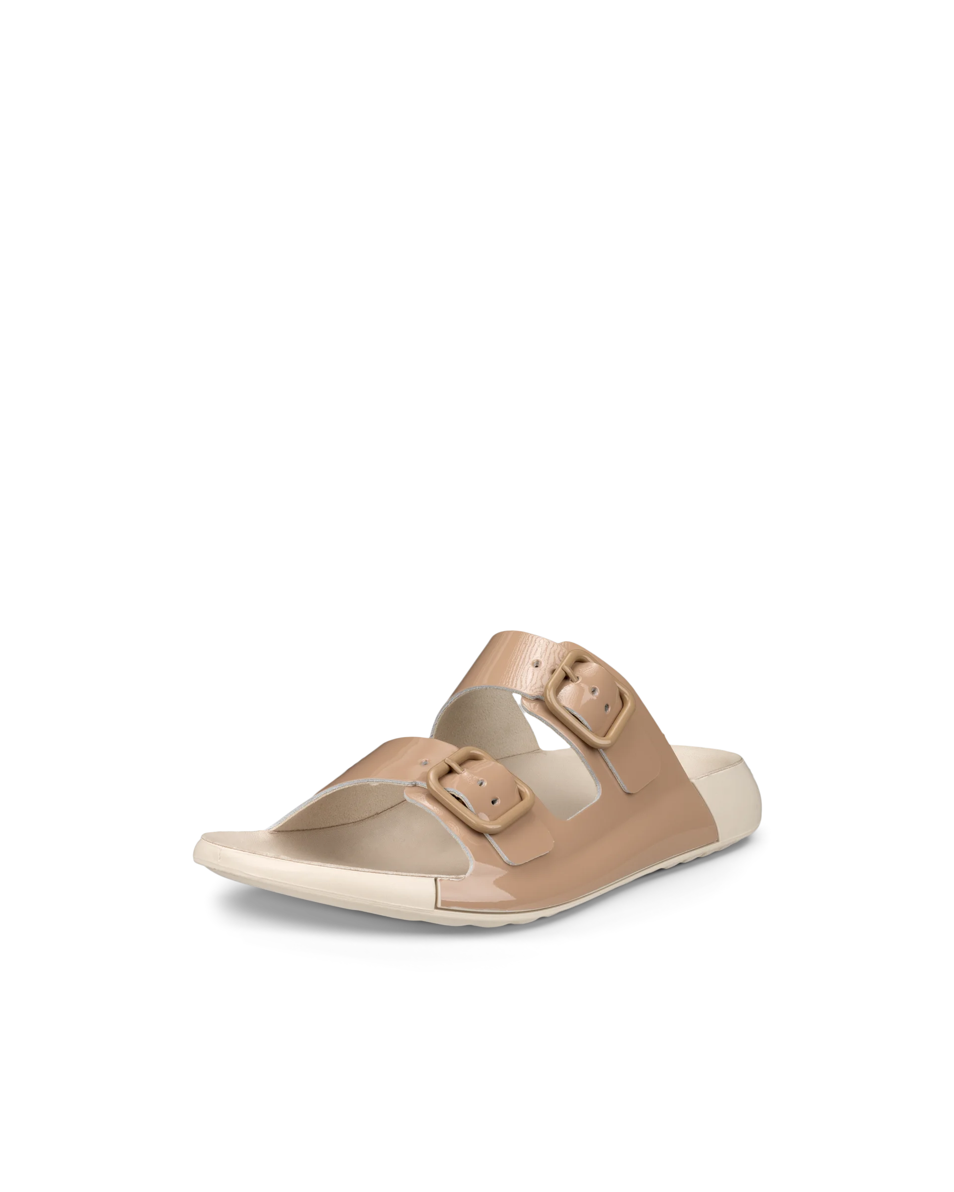 ECCO COZMO W Damen Ledersandale mit zwei Riemen Beige