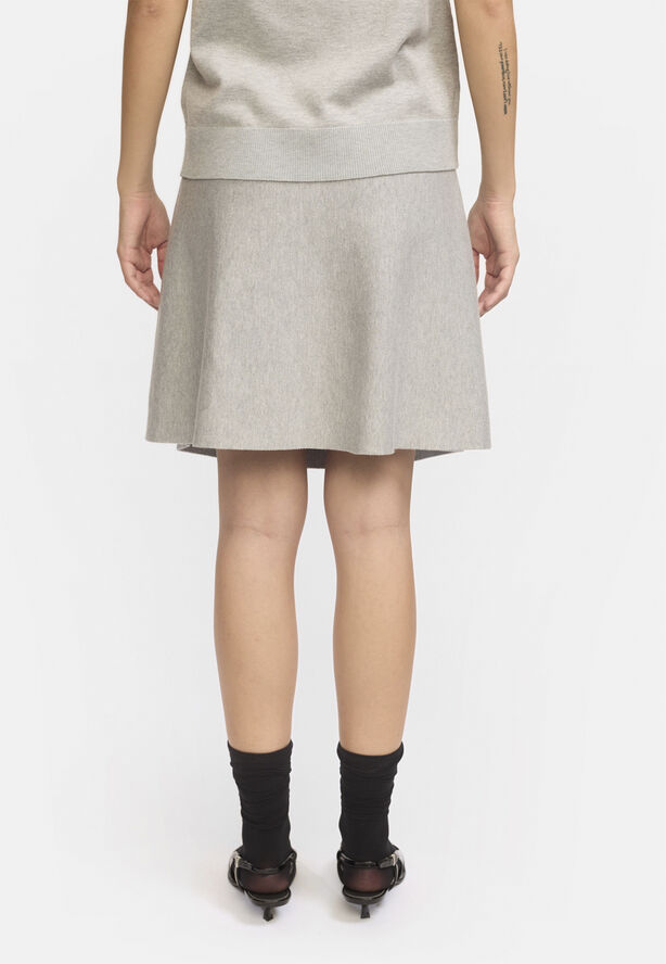 Soft Rebels SRHenrietta Short Skirt Light grey melange