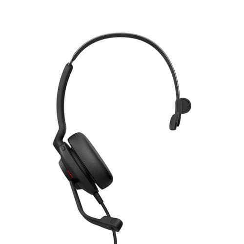 Jabra Evolve2 30, UC Mono, Headset, Headset, Kontor/Callcenter, Sort, Mono, Besvar/afslut opkald, Slå lyden fra, Afspil/pause, Track , Volume +, Volume