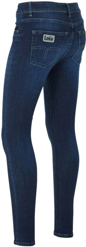 Lois - High Waist Skinny Jeans - Dark Denim