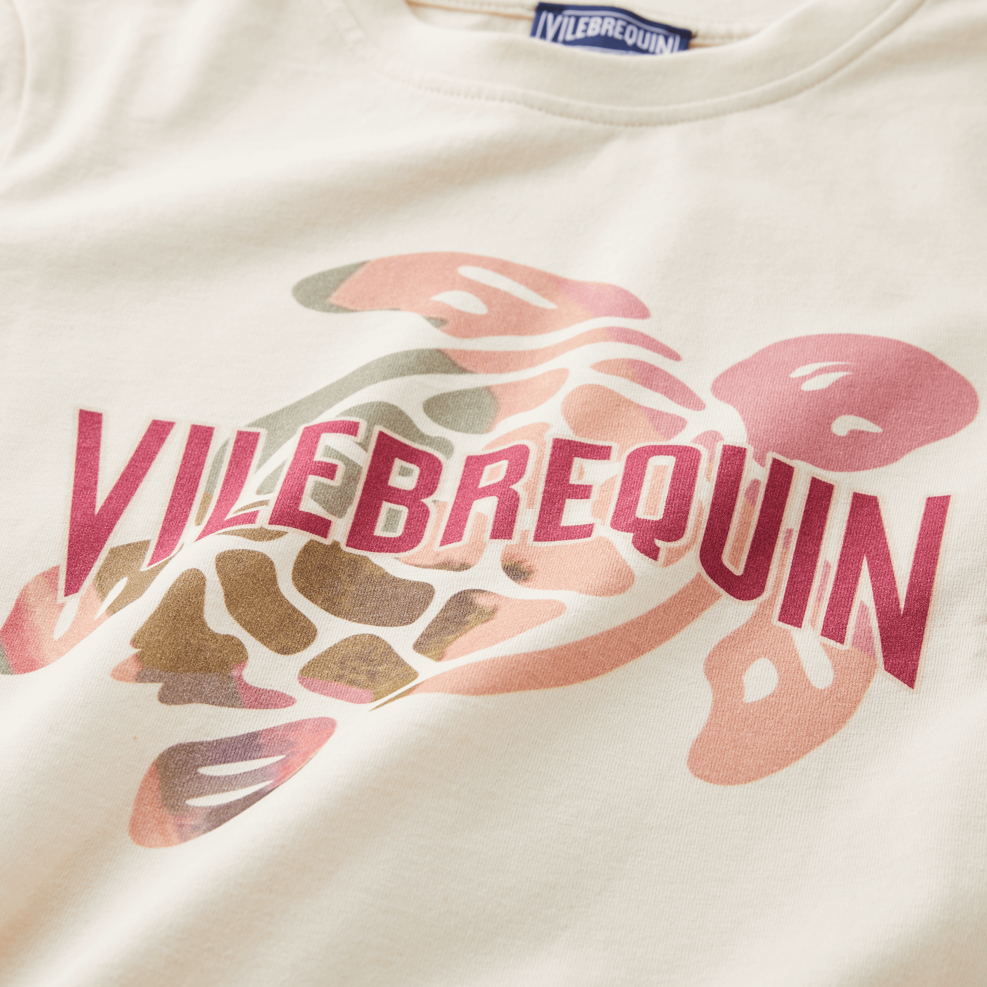 T-shirt en Coton Organique Fille Landscape Turtles