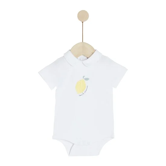 Sous le citronnier Body manches courtes   Linen        de               Marèse