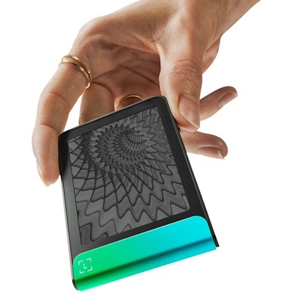 Cryptowallet Ledger Flex Vert Patiné avec Recovery Key incluse