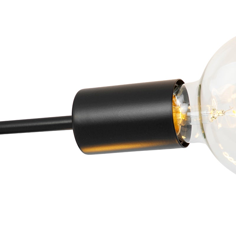 Design plafondlamp, zwart, 6-lichts - Sputnik