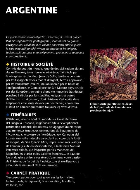 GALLIMARD - ARGENTINE BIBLIOTHEQUE DU VOYAGEUR
