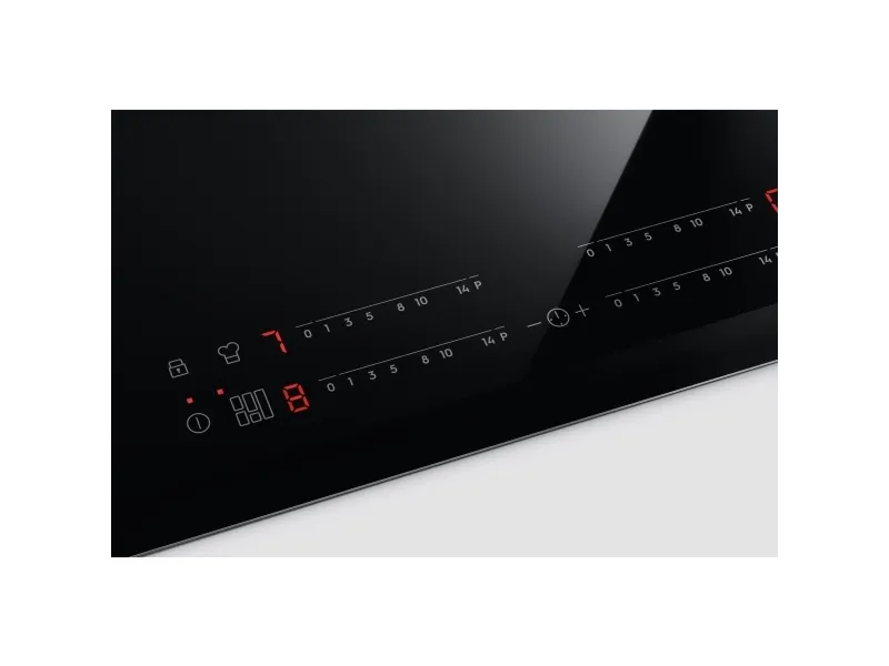 Electrolux EIV654 - Induktions kogeplade - 4 plader - Niche - bredde: 56 cm - dybde: 49 cm - med kantet front - sort