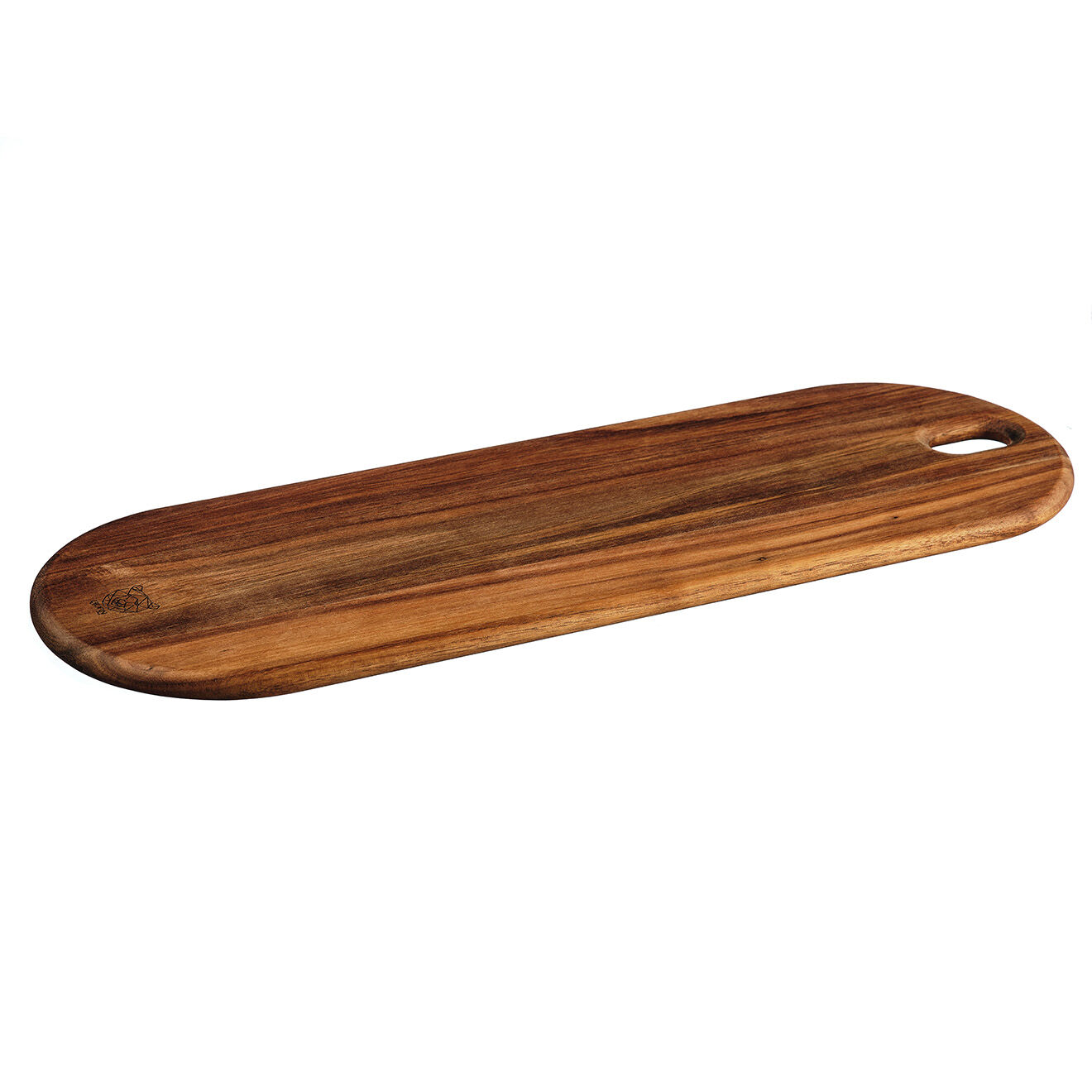 Bjorn Planche à découper en bois d'acacia Elin bois vernis - 55x18x1 cm