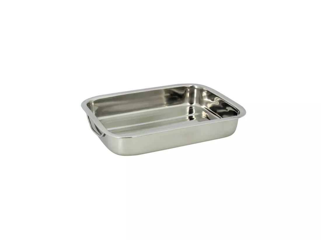 Menastyl - Plat A Four Rectangle Harry 30x21cm En Inox Avec Poignees