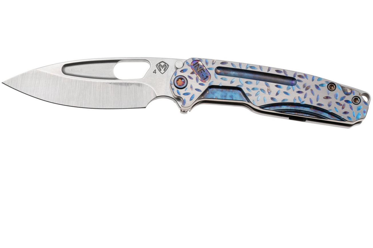 Medford Infraction 25-INF-01, Tumbled S45VN, Jasmine Fields Titanium Handle, Flamed Hardware zakmes