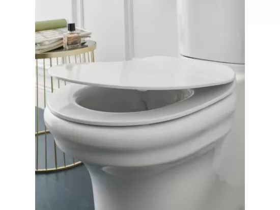 Abattant WC extra-plat JACOB DELAFON Cléo 1889 à descente progressive et déclipsable blanc