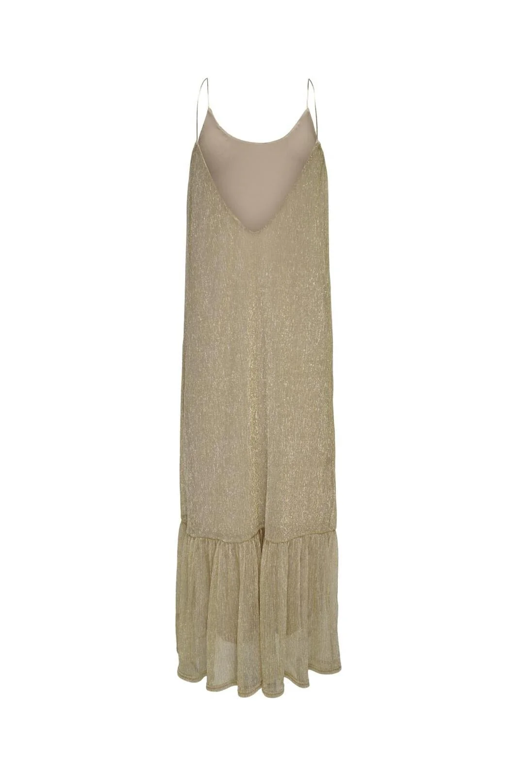 Only Onltinga S/L Maxi Dress 4478807 brown rice frosted almond glitter