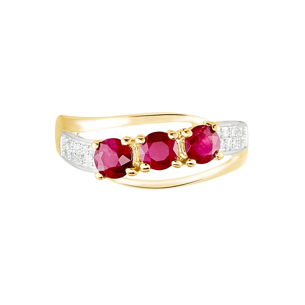 Bague Aurora Or Jaune Rubis
