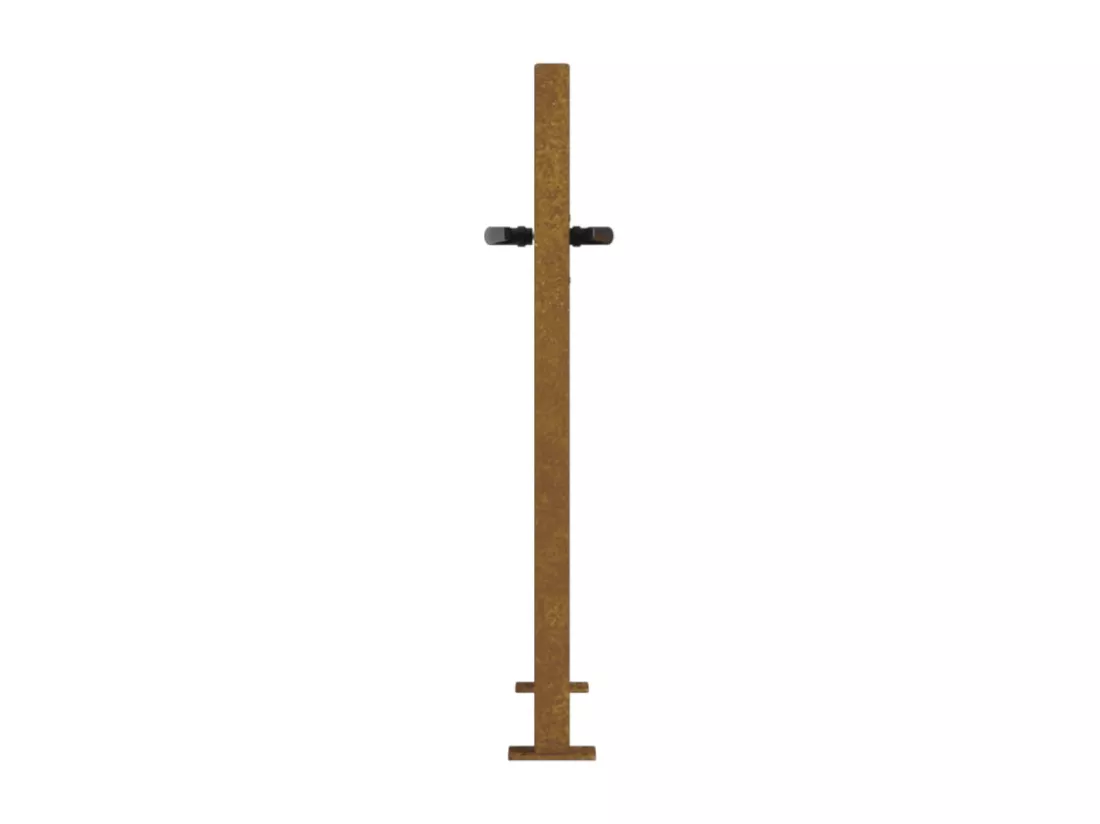 Portail de jardin 105x105 cm acier corten conception de l'arbre