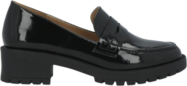 Bianco BIAPEARL Simple Penny Loafer Patent Aquarius Black