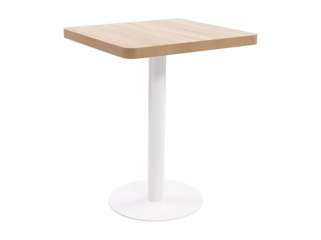 Table de bistro Marron clair 60x60 cm MDF