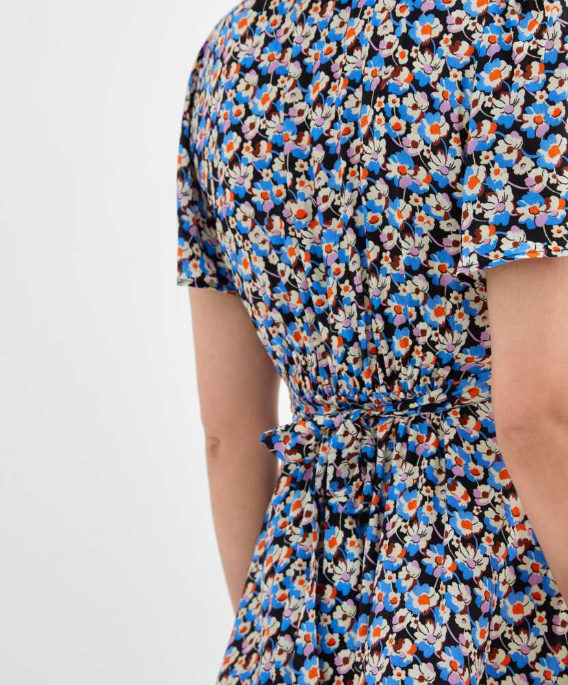 vestido longo floral