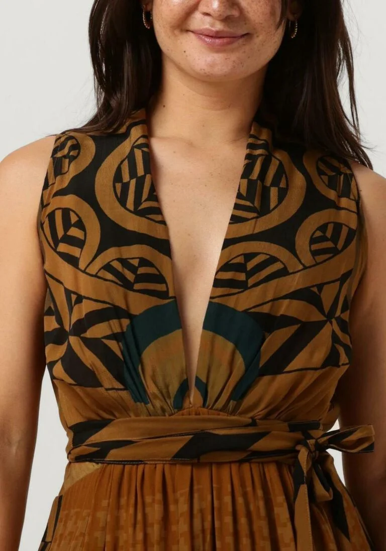 MES DEMOISELLES roest mes demoiselles maxi jurk muse