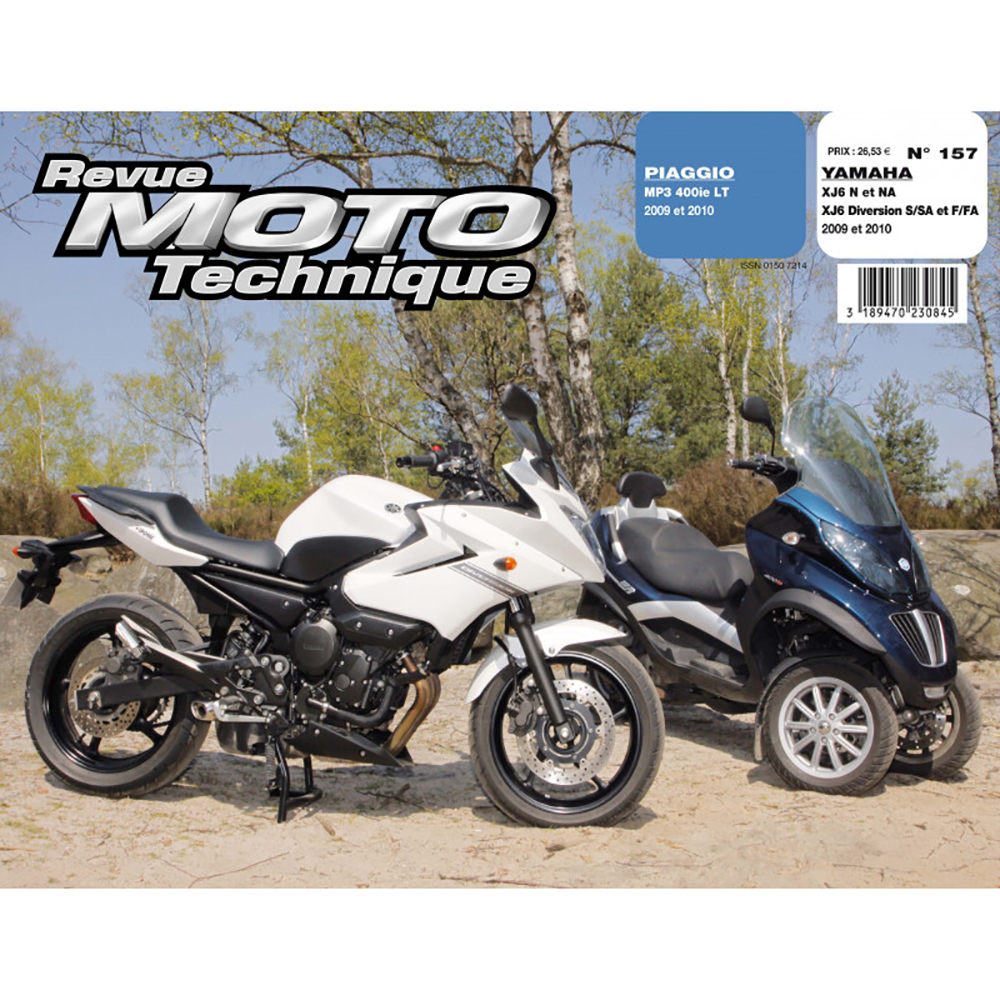 Etai - RMT 157 YAMAHA XJ6 (2009 à 2010) et PIAGGIO MP3 400 LT (2009 à 2010)