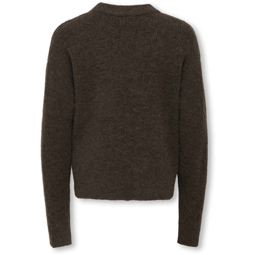Køb kids ONLY Black Coffee Melange Kogcamilla O-Neck L/S Pullover Knt