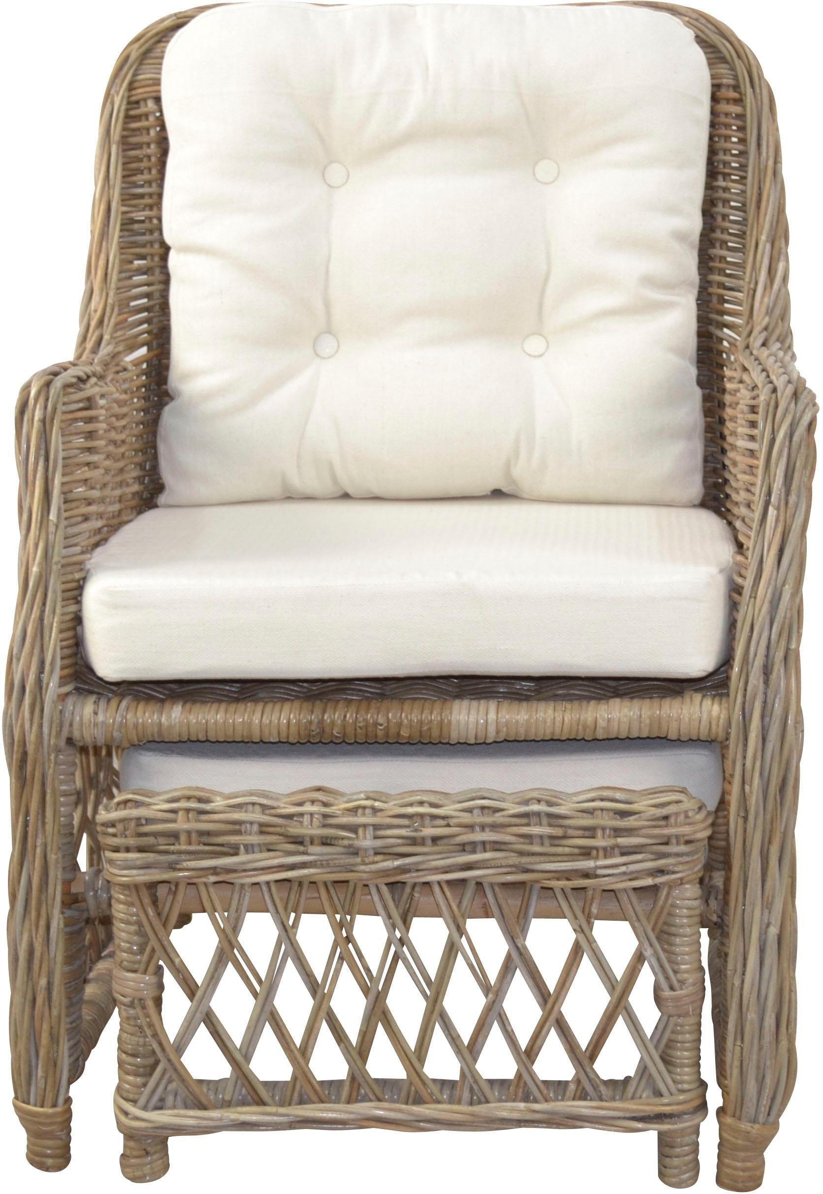 Home affaire Rattanstuhl () Handarbeit, Masse (B/T/H): (67/75/91)