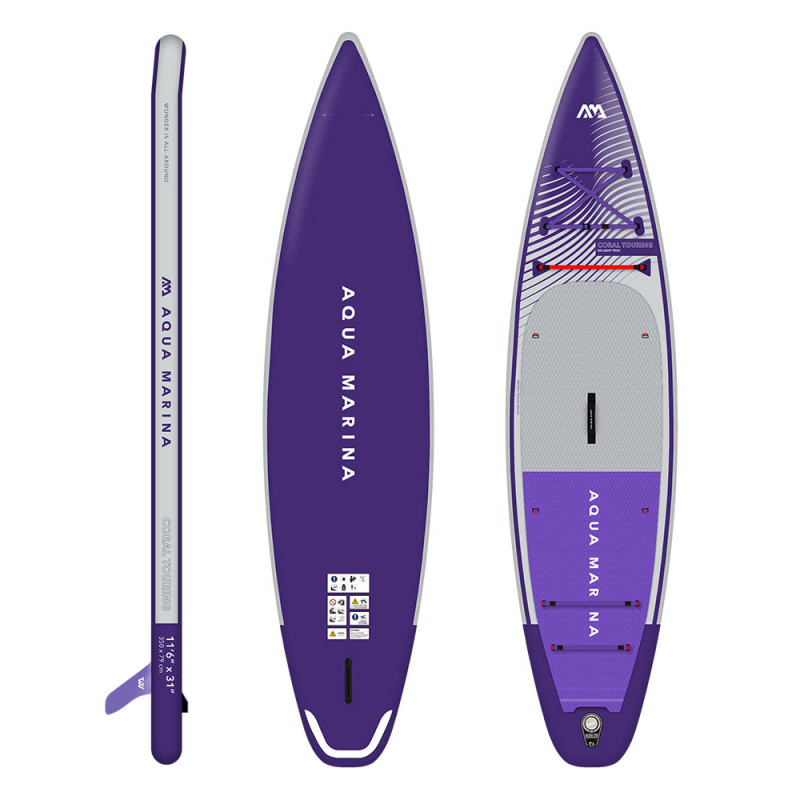 PADDLE GONFLABLE AQUA MARINA CORAL 11.6 TOURING NIGHT FADE