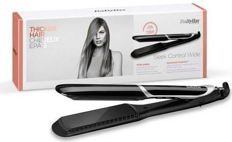 BaByliss - Sleek Control Wide Stijltang - Zwart - Keramische Coating