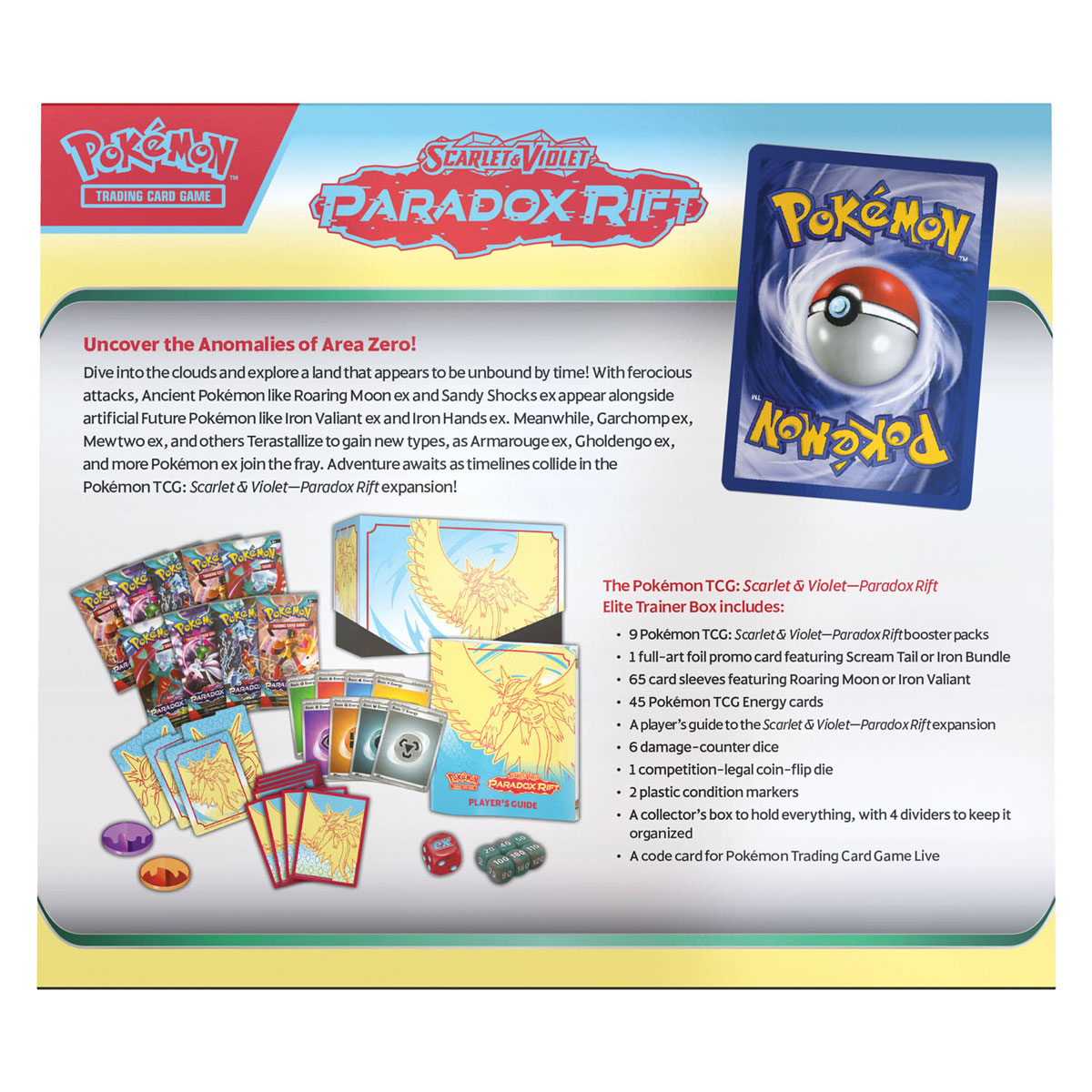 Pokemon TCG S&V Paradox Rift Elite Trainer Box Roaring Moon
